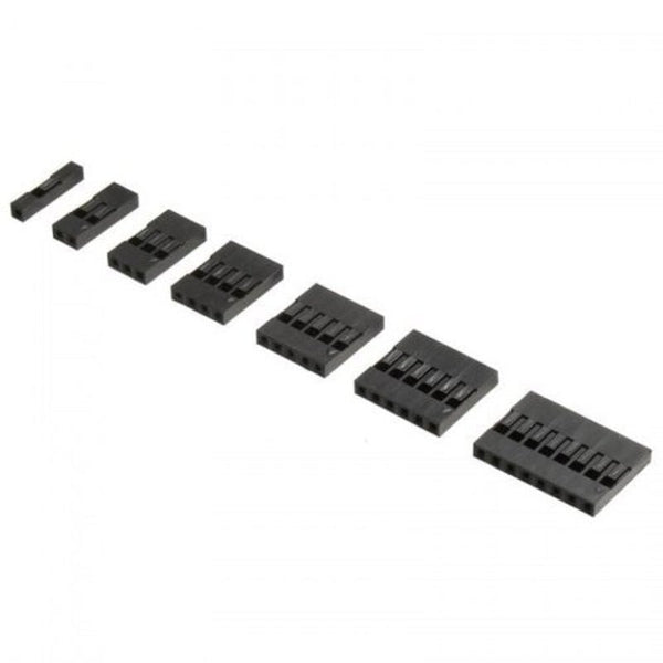 2.54Mm Male Female Dupont Wire Jumper Header Connector Housing Kit 310Pcs Black Wire & Cable Connectors