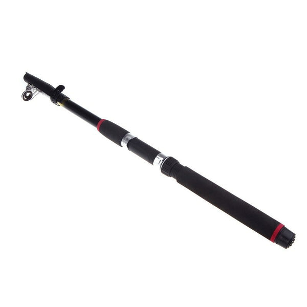 2.7M 8.86Ft Telescopic Fishing Rod Travel Spinning Pole Glass Fiber Rods & Poles