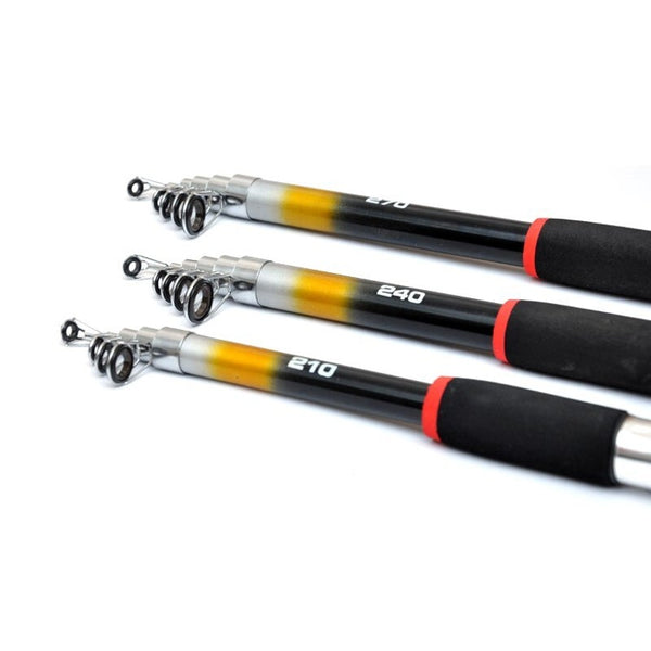 2.7M 8.86Ft Telescopic Fishing Rod Travel Spinning Pole Glass Fiber Rods & Poles
