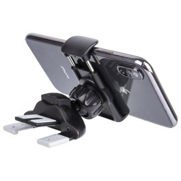 2 In 1 360 Degree Rotation Cd Air Conditioning Outlet Clip Car Mount Holder Black