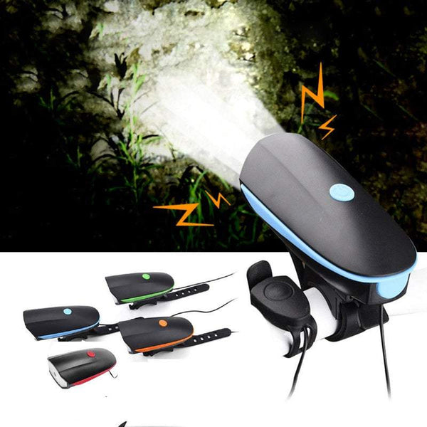 2 In 1 Bicycle Horn Headlight Bike Bell Led Light Usb Charging Night Riding Glare Flashlight Lights & Reflectors