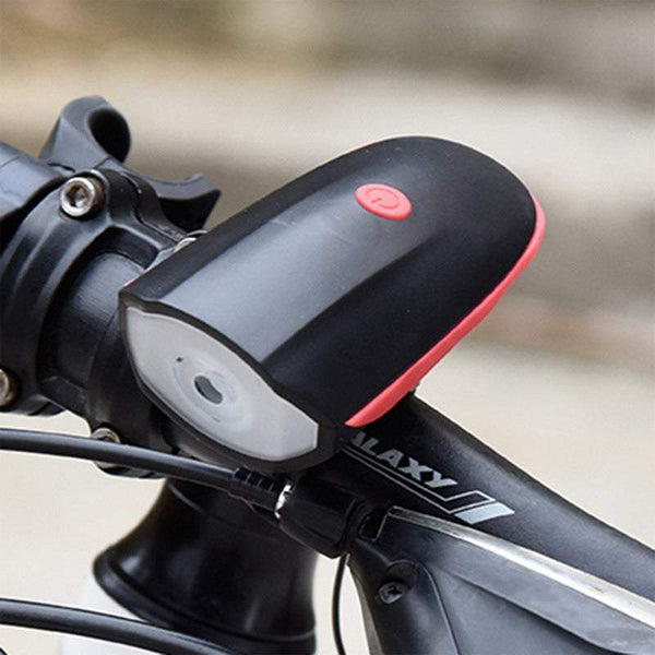 2 In 1 Bicycle Horn Headlight Bike Bell Led Light Usb Charging Night Riding Glare Flashlight Lights & Reflectors