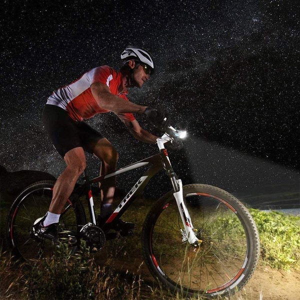 2 In 1 Bicycle Horn Headlight Bike Bell Led Light Usb Charging Night Riding Glare Flashlight Lights & Reflectors