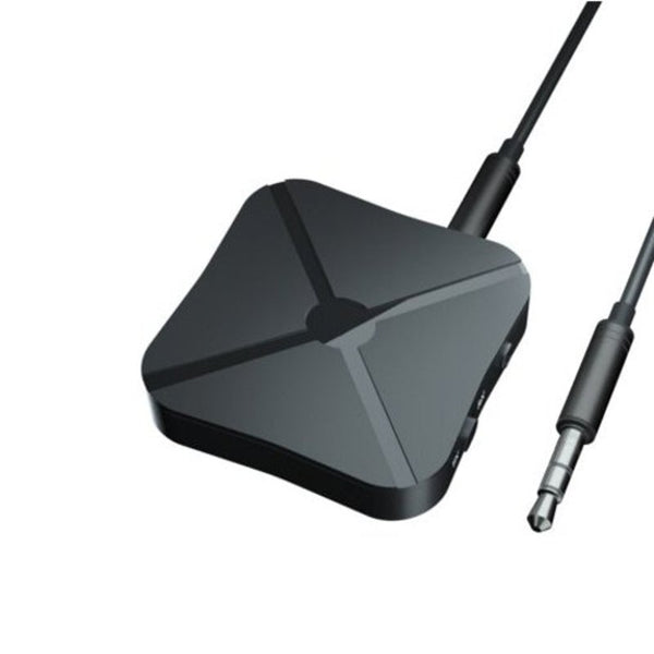 2 In 1 Bluetooth 4.2 Audio Transmitter Receiver 3.5Mm Aux Adapter Black