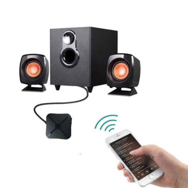 2 In 1 Bluetooth 4.2 Audio Transmitter Receiver 3.5Mm Aux Adapter Black