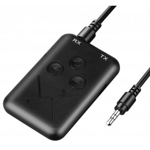 2 In 1 Bluetooth 4.2 Transmitter Receiver 3.5Mm Wireless Stereo Audio Adapter Es Black