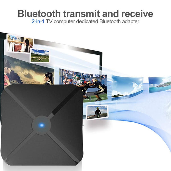 Receiver Transmitter Bluetooth Wireless Adapter Audio With 3.5Mm Aux For Tv Mp3 Pc