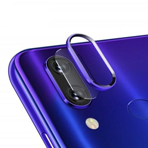 2 In 1 Camera Lens Protector Ring Tempered Glass Film For Xiaomi Redmi Note 7 Blue