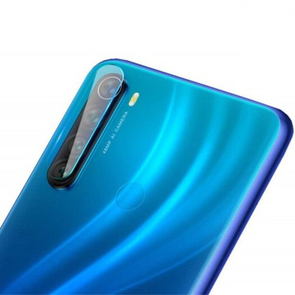 2 In 1 Camera Lens Protector Ring Tempered Glass Film For Xiaomi Redmi Note 8 Black