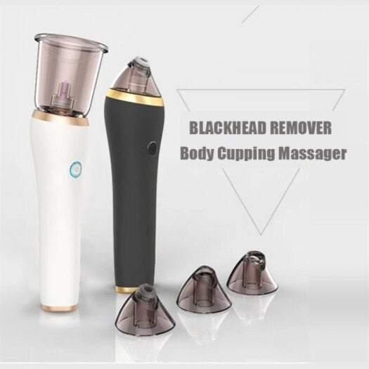 Skin Care 2 In 1 Electric Suction Cleansing Pores Blackhead Remover Vacuum Cleaner White Facial Cleansing Devices