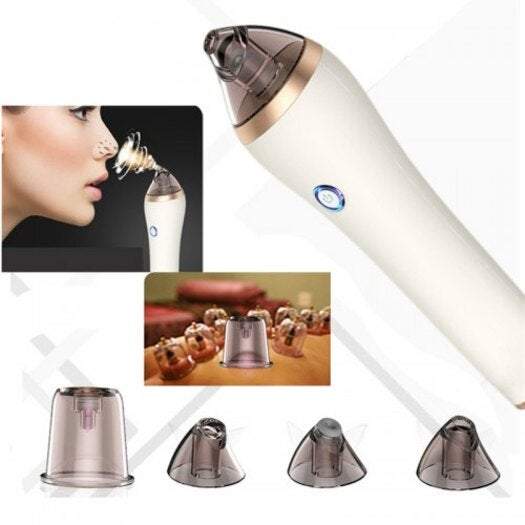Skin Care 2 In 1 Electric Suction Cleansing Pores Blackhead Remover Vacuum Cleaner White Facial Cleansing Devices