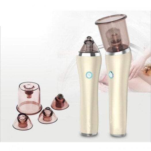 Skin Care 2 In 1 Electric Suction Cleansing Pores Blackhead Remover Vacuum Cleaner White Facial Cleansing Devices