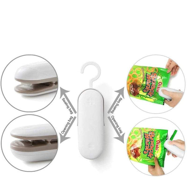 Food Vacuum Sealers 2 In 1 Heat And Cutter Mini Portable Bag
