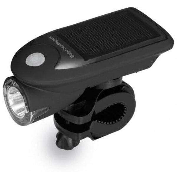 2 In 1 Leds Solar Energy Bike Front Light Tail Lamp Black Lights & Reflectors