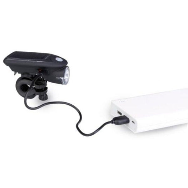 2 In 1 Leds Solar Energy Bike Front Light Tail Lamp Black Lights & Reflectors