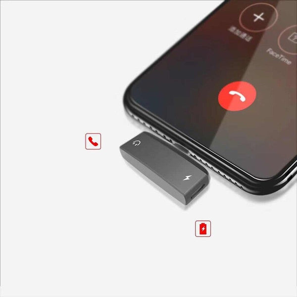 2 In 1 Mini Lightning Splitter Adapter Metal Audio Aux Converter With Dual Ports 3.5Mm Headphone Jack Charging For Iphone X 8 7 Ipod Ipad Ios Devices