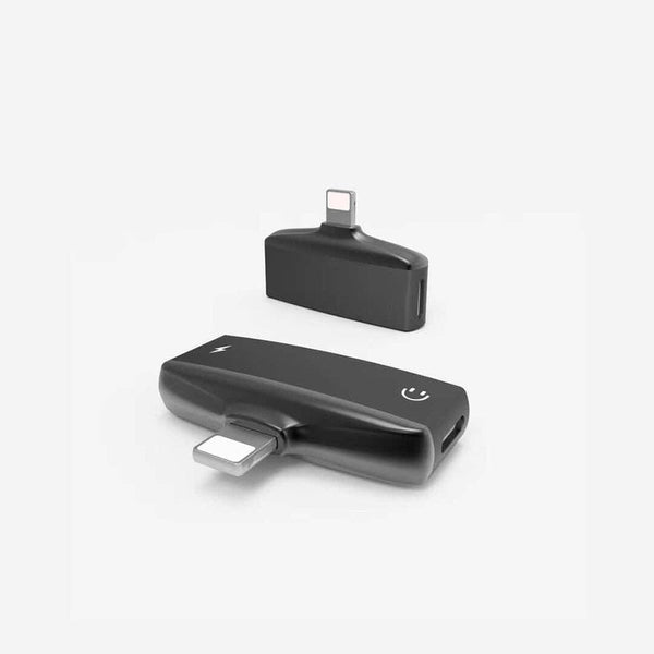 2 In 1 Mini Lightning Splitter Adapter Metal Audio Aux Converter With Dual Ports 3.5Mm Headphone Jack Charging For Iphone X 8 7 Ipod Ipad Ios Devices
