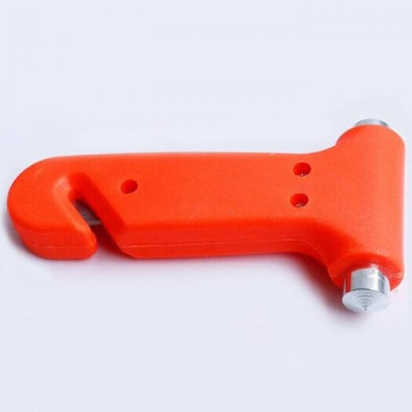 2 In 1 Multi Function Emergency Car Safety Hammer Escape Lifesaving Tools Bright Orange
