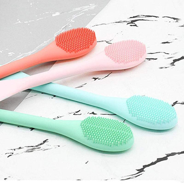 Facial Cleansing Brushes 2 In 1 Silicone Face Cleaning Mask Soft Brushing Facial Cleansing Devices