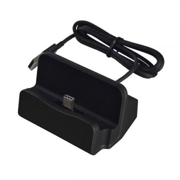 2 In 1 Usb 3.1 Type C Charging Dock Phone Holder Black Chargers & Cradles
