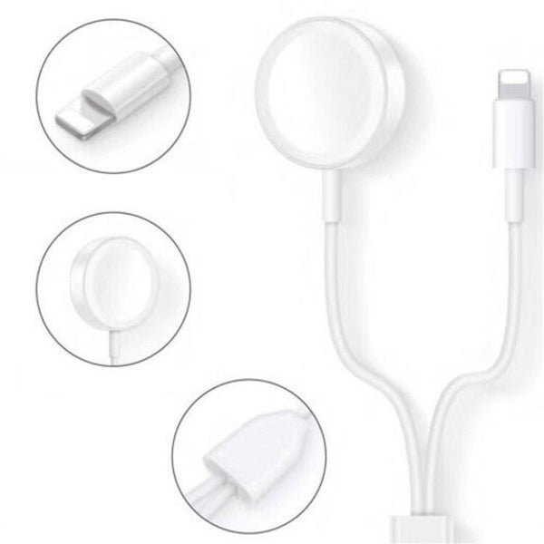2 In1 Usb Wireless Charger For Apple Watch Series 4 / 3 Iphone Xr Xs Max White Chargers & Cradles