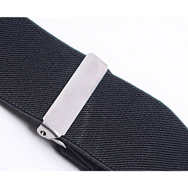 5 Centimeters Wide X Shape Braces Men Elastic Black Suspenders Suspenders/Braces