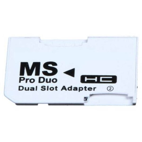 2 Microsd / Sdhc Cards Adapter Tf To Memory Stick Ms Pro Duo For Ps White Memory Card Readers & Adapters