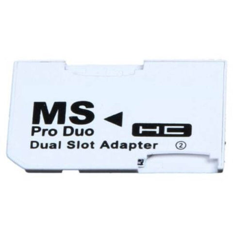 2 Microsd / Sdhc Cards Adapter Tf To Memory Stick Ms Pro Duo For Ps White Memory Card Readers & Adapters