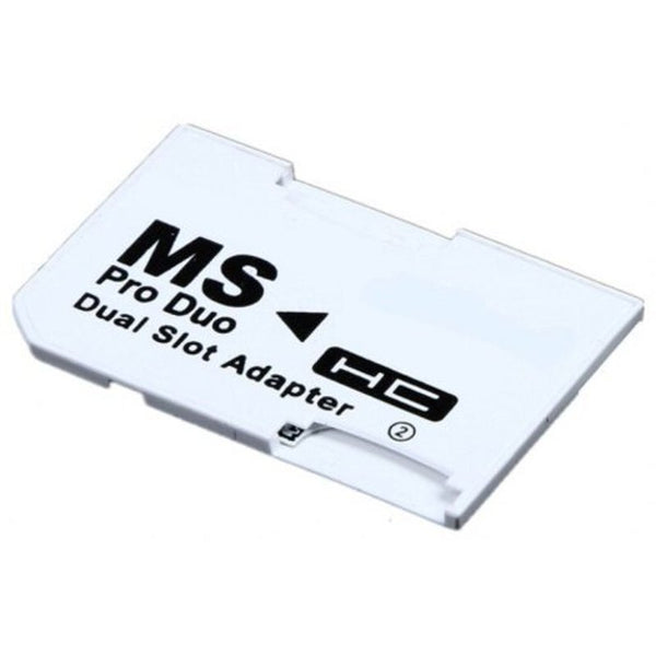 2 Microsd / Sdhc Cards Adapter Tf To Memory Stick Ms Pro Duo For Ps White Memory Card Readers & Adapters