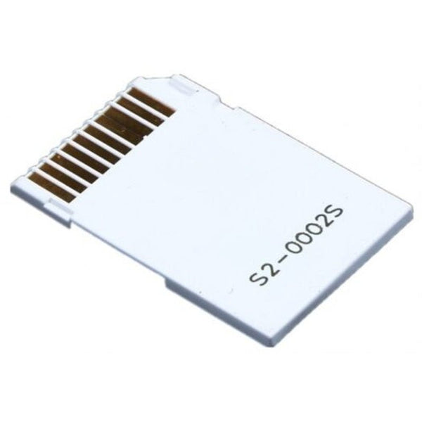 2 Microsd / Sdhc Cards Adapter Tf To Memory Stick Ms Pro Duo For Ps White Memory Card Readers & Adapters