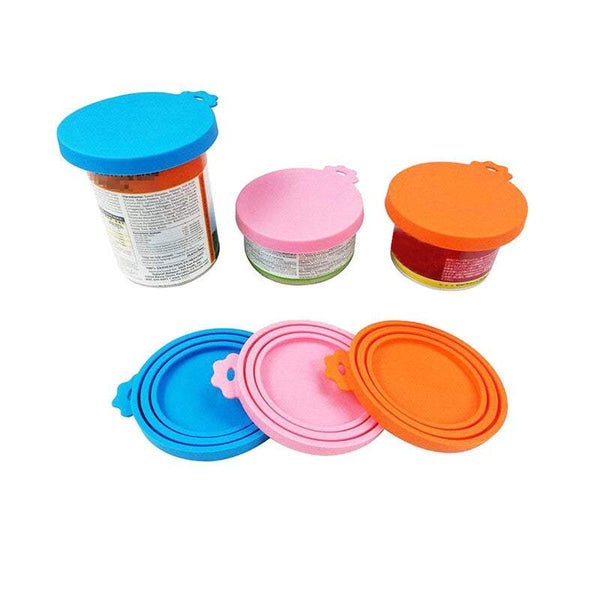 Farm Equipment 2 Or 4Pcs Pet Food Can Cover Lid Dog Cat Tin Silicone Reusable Storage Cap Cling Film Foil & Food Wraps