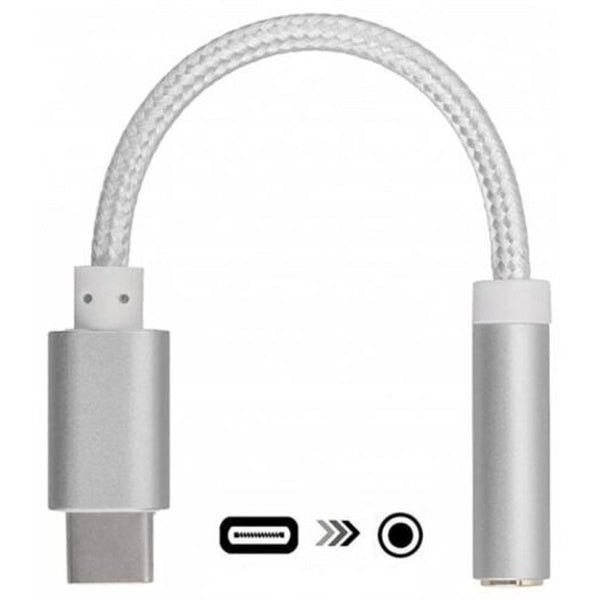 2 Pack Usb C To 3.5 Mm Headphone Jack Adapter Type 3.1 Male 3.5Mm Female Silver Cables & Adapters
