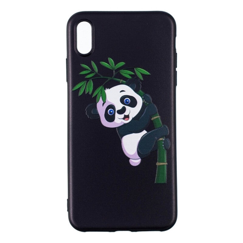 2 Pcs Embossment Patterned Tpu Soft Protector Cover Case For Redmi Note5panda And Bamboo