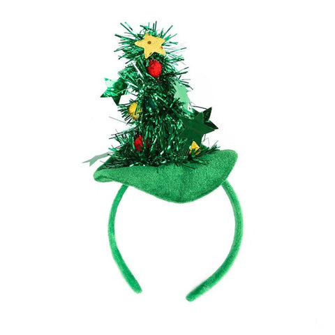 2Pcs Funny Headgear Hat Cosplay Prop For Halloween Cats Dogs Wear Christmas Tree