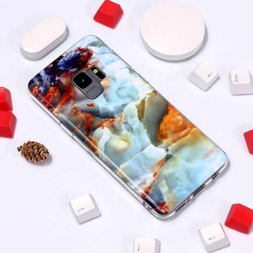 2 Pcs Marble Pattern Tpu Soft Protective Case For Galaxy S9