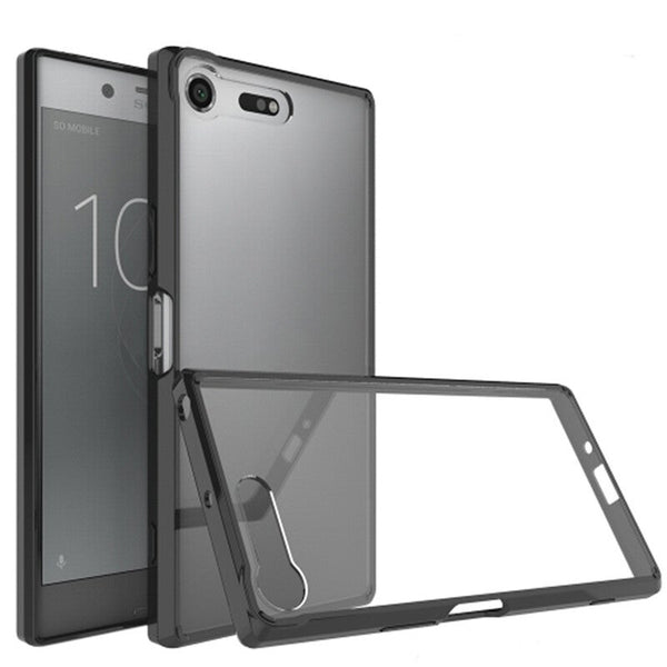 2 Pcs Scratchproof Tpu Acrylic Protective Case For Sony Xperia Xz Premium Black Cases Covers & Skins