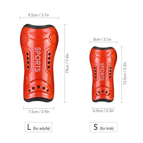 Shin Pads 2 Pcs Soccer Shin Guards Football Protective Board Black