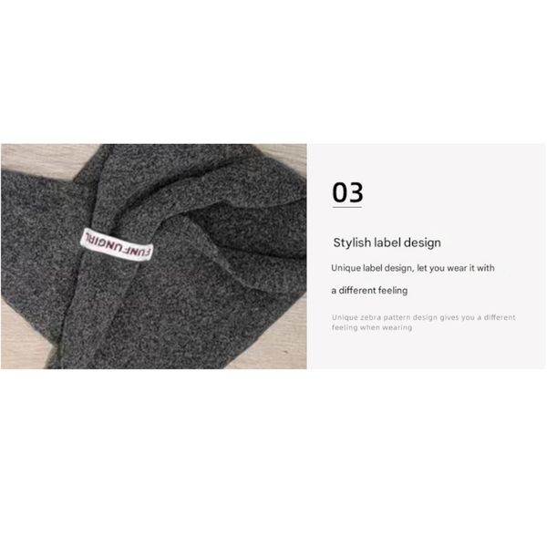 2 Piece Khaki Elegant Wool Blend Triangle Scarf Luxurious Knit Shawl For Women (39 X 110Cm) Scarves & Wraps