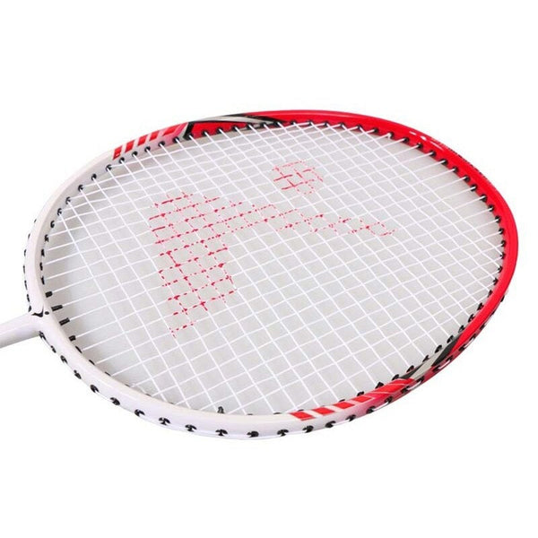 Badminton 2 Player Racket Set Aluminum Indoor Outdoor Sports Practice Racquet With Cover Bag Red
