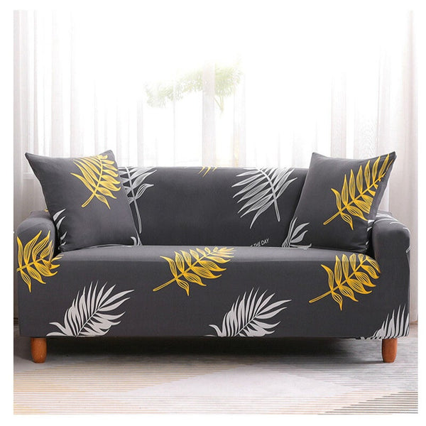 2 Seater High Stretch Sofa Cover Couch Lounge Protector Pattern Slipcovers