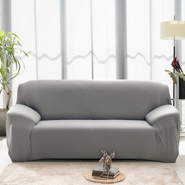 2 Seater High Stretch Sofa Cover Couch Lounge Protector Grey Slipcovers