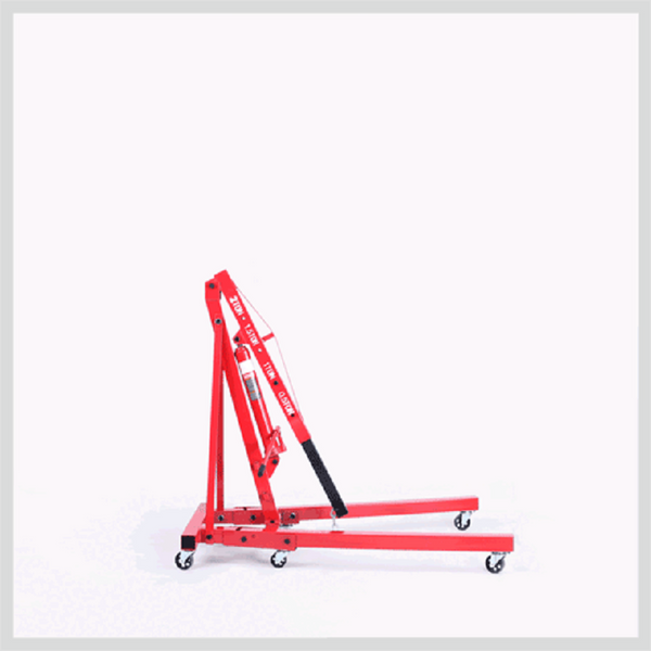 Horusdy 2 Ton Hydraulic Engine Crane Foldable Hoist Stand For Mobile Garage Lifting Workshop Essential Engine Hoists