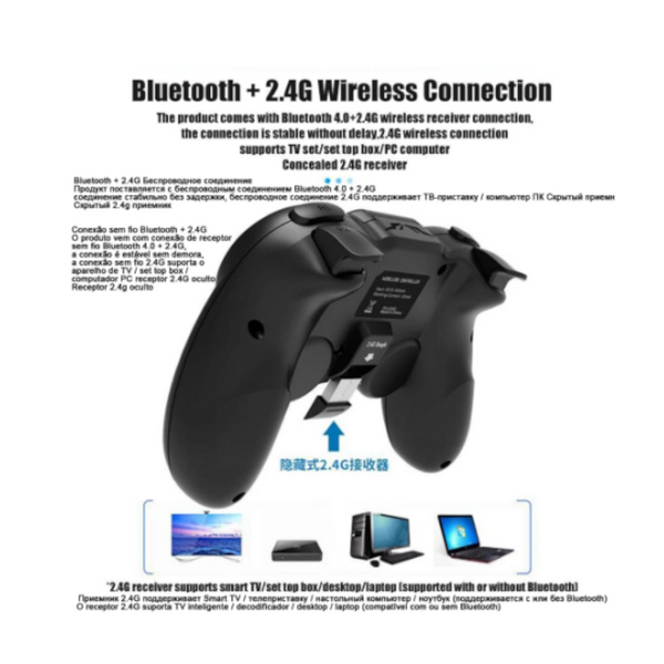 2.4G Bluetooth Wireless Controller And Peace Elite Game Rechargeable Console