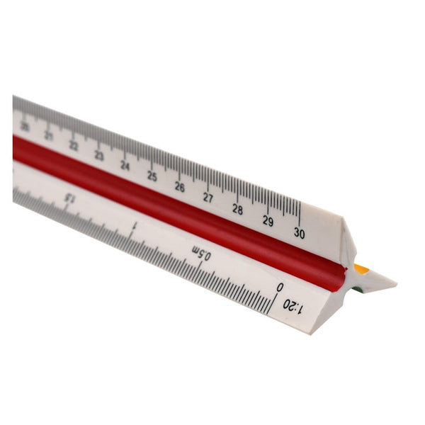 20 25 50 75 100 125 Plastic Triangular Scale Ruler Measuring Tapes & Rulers