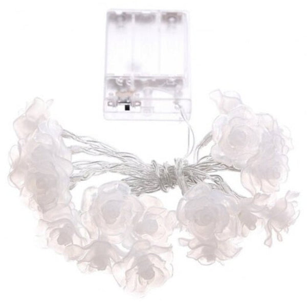 20 Led Rose Christmas Tree String Lights Decoration Colored Lamp White