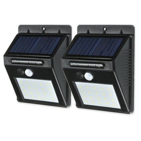 20 Led Solar Sensor Waterproof Wall Lights For Only Packs Landscape & Walkway Lights