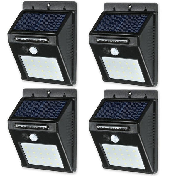 20 Led Solar Sensor Waterproof Wall Lights For Only Packs Landscape & Walkway Lights