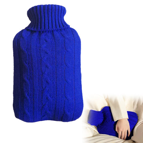 2000Ml Hot Water Bag Cover Solid Color Pouch Protective Acrylic Hot Water Bottles & Covers