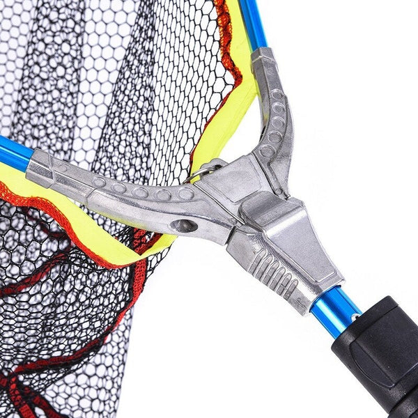 Large Triangular Aluminium Alloy Quick Folding Telescopic Fishing Net Nets