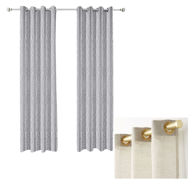 200Cm Grey Modern Luxury Retro Style Curtains For Living Room Bedroom Decor Curtains & Drapes